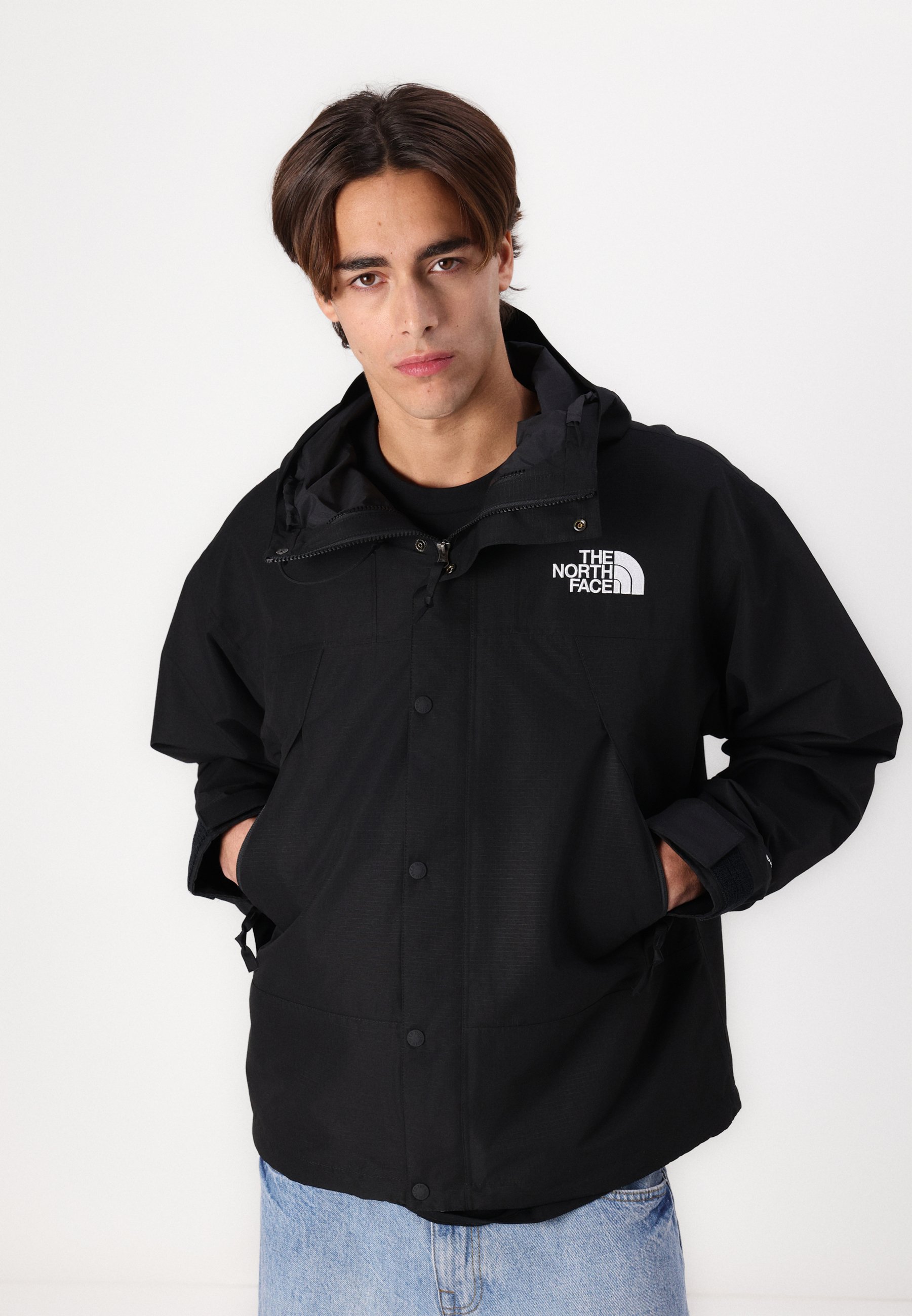 THE NORTH FACE MANTORA JACKET ブラック The North Face - Kurtka przeciwdeszczowa/czarny - Zalando.pl