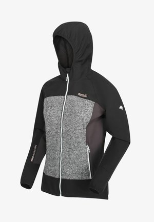 Soft shell jacket - black ash