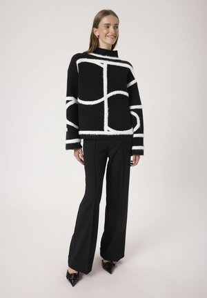 SLSOREA MONO PULLOVER - Svetr - black monogram