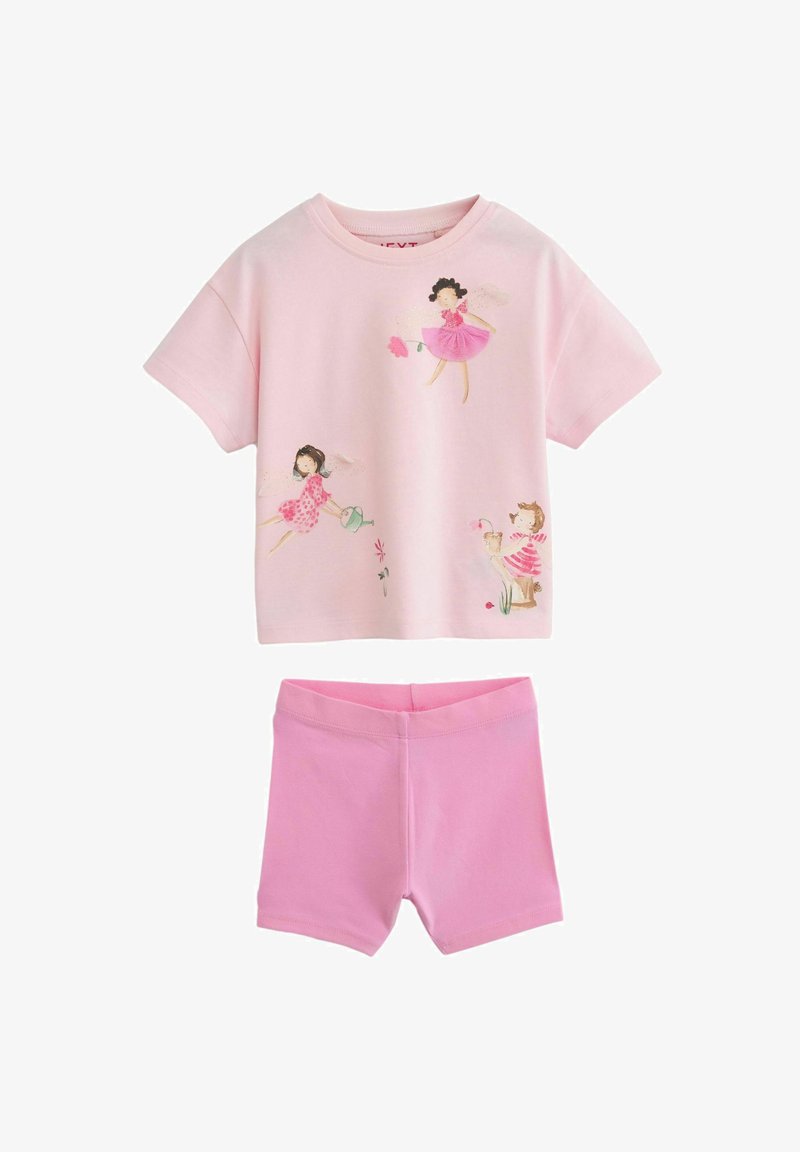 Next SHORT SLEEVE AND SET - REGULAR FIT - Legíny - kalhoty - pink fairy