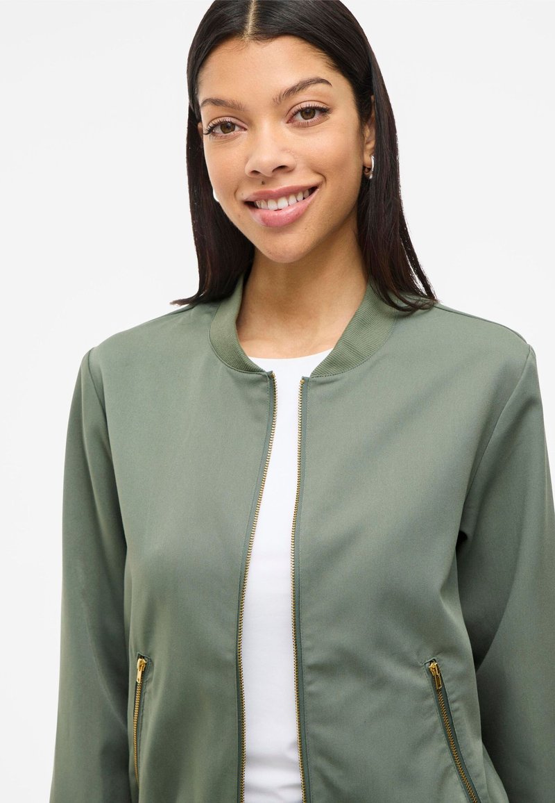 VILA REISSVERSCHLUSS Giubbotto Bomber laurel wreath/verde