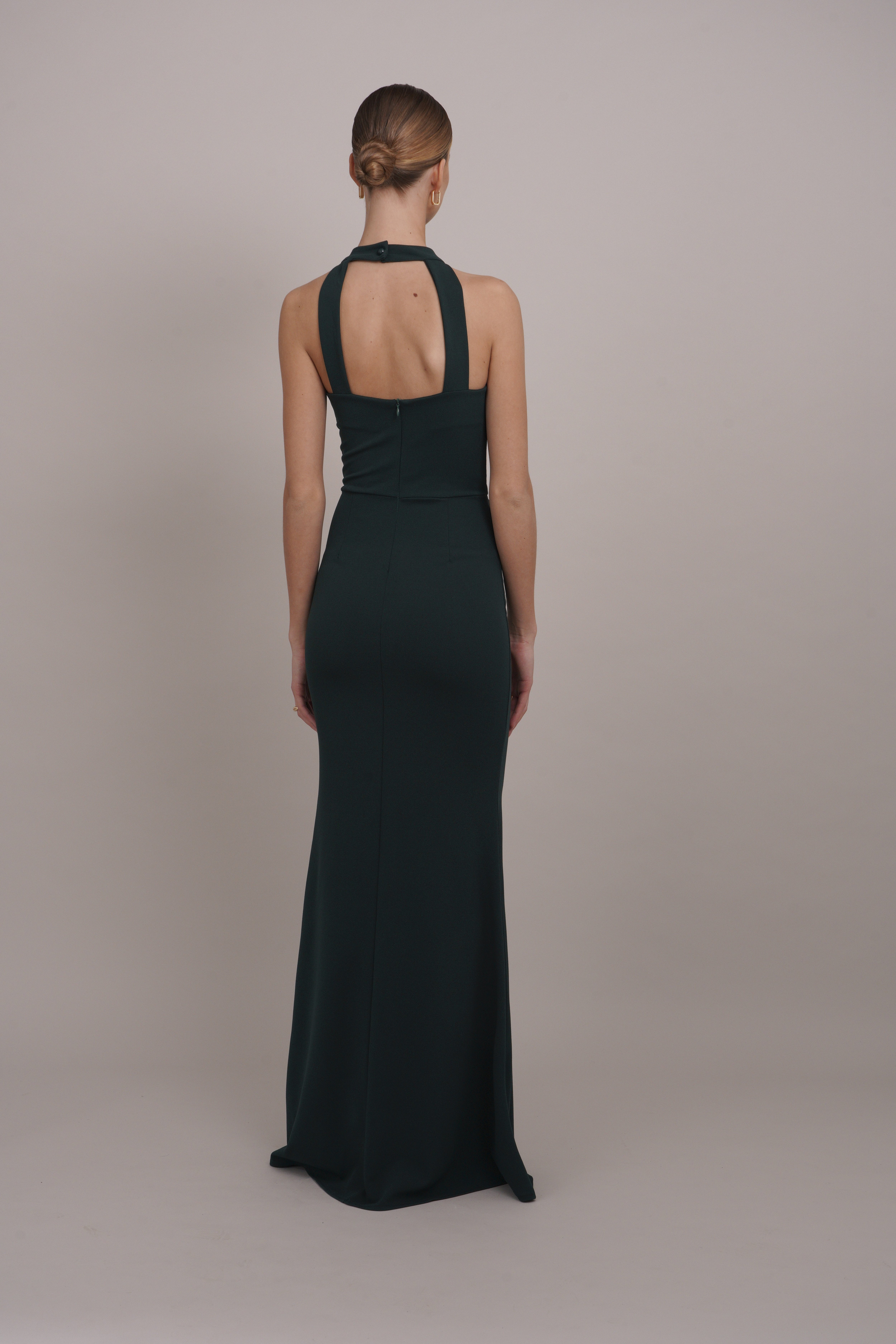 完売品‼️L'Or Open Neck Dress カーキブラウン　Mサイズ WAL G. TILLY RUFFLE HALTER NECK MAXI DRESS - Occasion wear