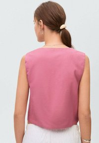Mango Kids EMBROIDERED  - Vestă - pink