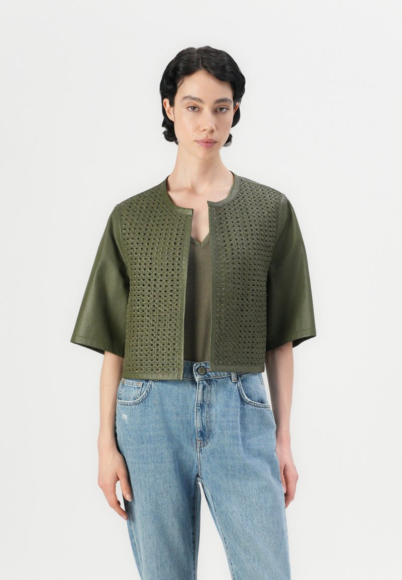 RIANI Leren jas olijfgroen RIANI Leren jas olijfgroen