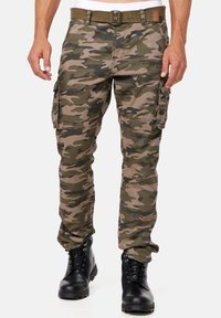 INDICODE JEANS - WILLIAM - Cargobroek - dired camouflage Miniatuurafbeelding 1