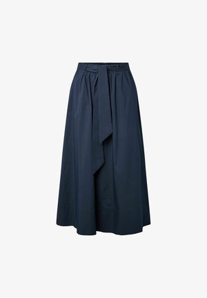 YAS, MAXI SKIRT YASLEONA HW - Μάξι φούστα - navy blazer