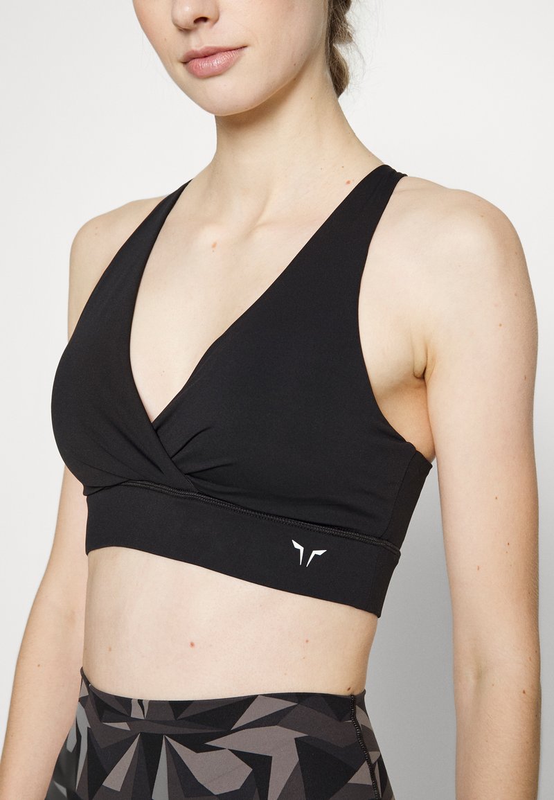 Damen Sportbekleidung | SQUATWOLF WRAP BRA Sport-BH mit leichter Stützkraft black/schwarz - WM79013 Damen Sportbekleidung | SQUATWOLF WRAP BRA Sport-BH mit leichter Stützkraft black/schwarz - WM79013