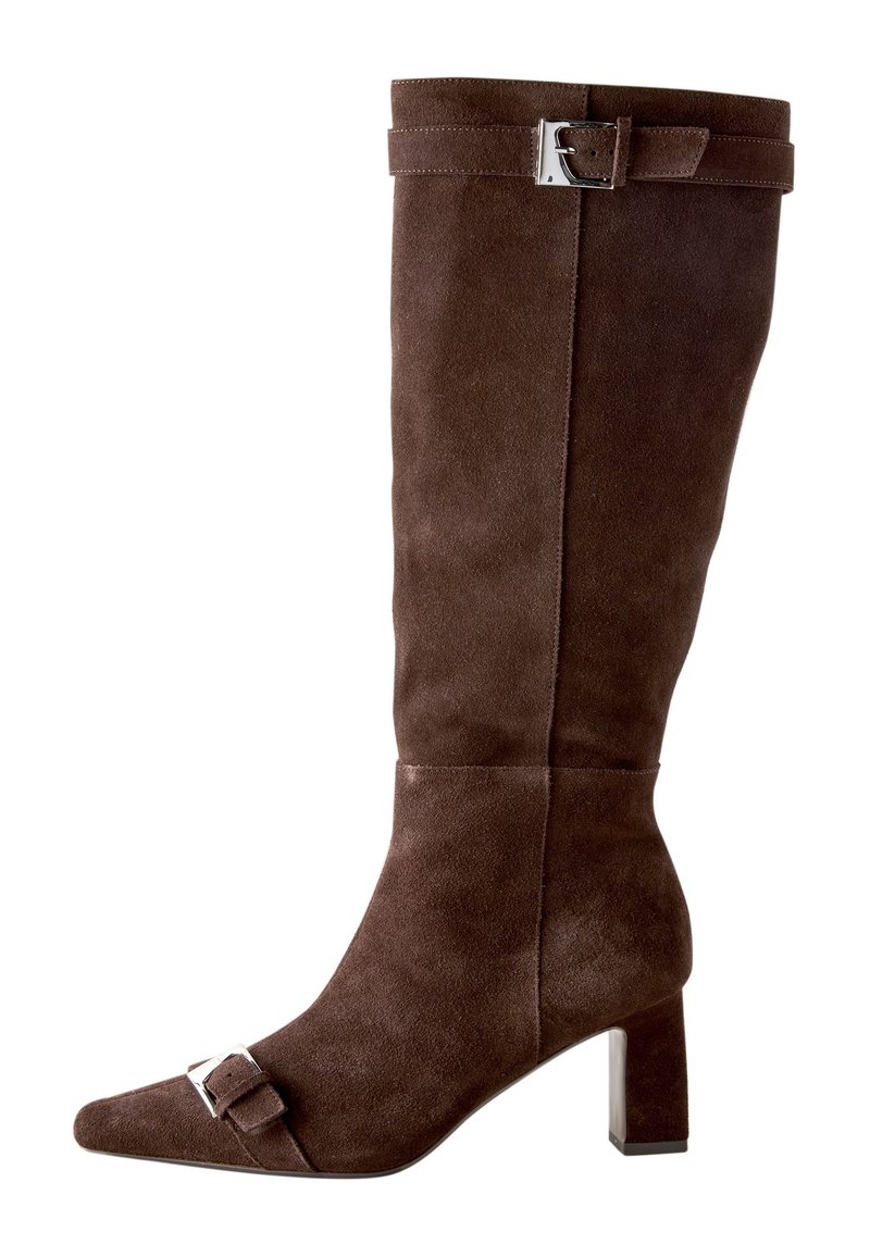 Next REGULAR FIT - FOREVER COMFORT BUCKLE TOE  - Bottes - chocolate brown suede