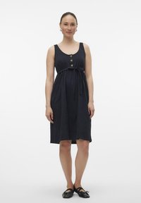 MAMALICIOUS MLEVI LIA DRESS - Robe en jersey - black