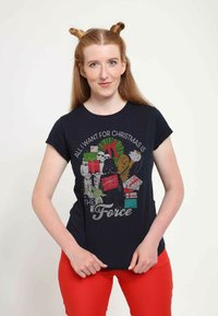 Henry Tiger STAR WARS: CLASSIC GALAXY CHRISTMAS - Camiseta estampada - navy blue
