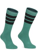 Skatersocks 30 Inch Overknee High Gestreifte Tube Socken Im Retro Style