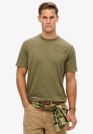 Superdry UTILITY GRAPHIC  - T-shirt print - olive night green