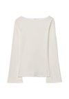 BASIC BELL SLEEV - Long sleeved top - beige