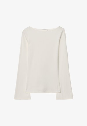 Stradivarius BASIC BELL SLEEV - Top s dlouhým rukávem - beige