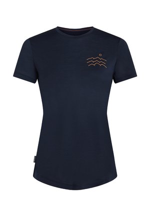 icebreaker, 125 LIGHT WEIGHT COOL-LITE SPHERE ACROSS - Printtipaita - midnight navy