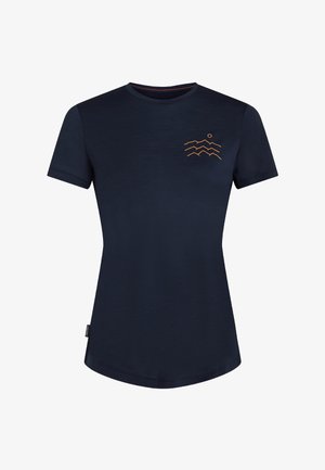 icebreaker, 125 LIGHT WEIGHT COOL-LITE SPHERE ACROSS - Printtipaita - midnight navy