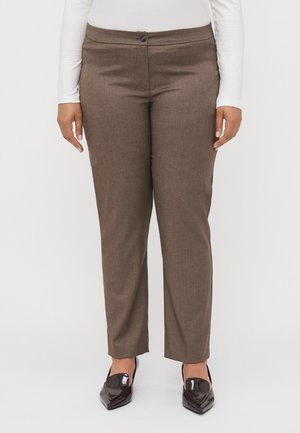 CORONE - Pantaloni - marrone scuro
