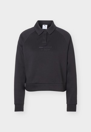 Puma, PUMA CLASS RELAXED LONGSLEEVE POLO FL - Sweatshirt - black