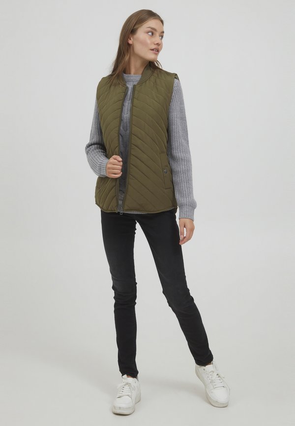 OXMACY - Waistcoat - dusty olive3