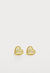 HEART STUD EARRINGS - Σκουλαρίκια - gold-coloured