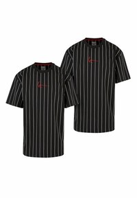 Karl Kani - SMALL SIGNATURE ESSENTIAL 2-PACK STRIPE - T-shirt print - black Miniatuurafbeelding 1