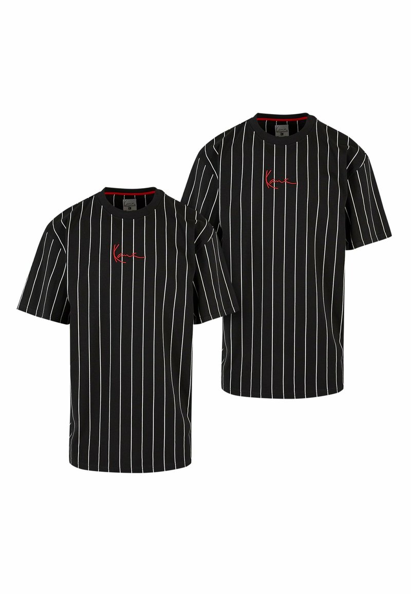 Karl Kani - SMALL SIGNATURE ESSENTIAL 2-PACK STRIPE - T-shirt print - black, Vergroten