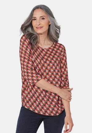 3/4-ARM MIT GRAFISCHEM  - Blouse - brown
