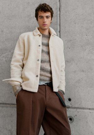 Pepe Jeans, BORG OVERSHIRT - Forro polar - ivory white
