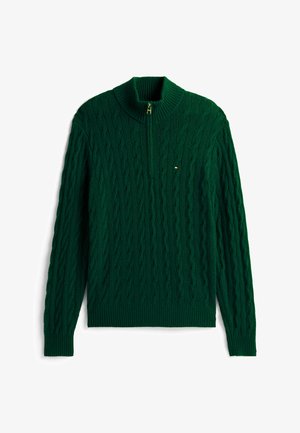 Tommy Hilfiger, Striktrøje - ornamental green heather
