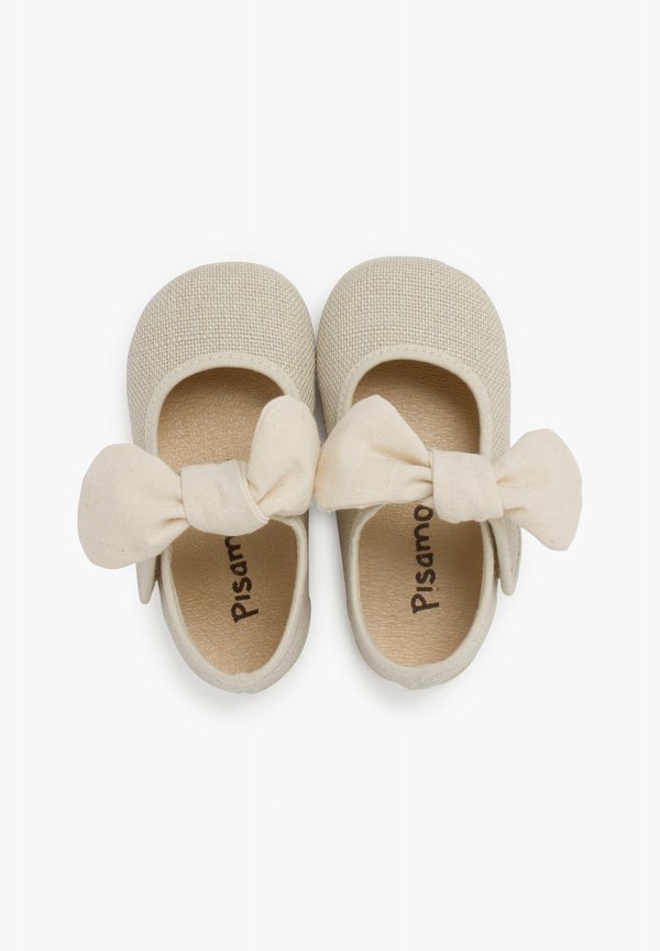 MERCEDITAS LAZO Y CIERRE ADHERENTE – Lauflernschuh – crudo