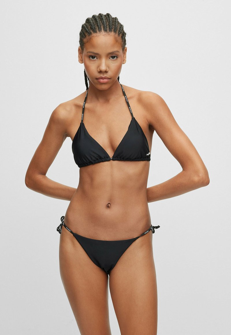 HUGO PURE SIDE TIE - Bikini pezzo sotto - black one/nero