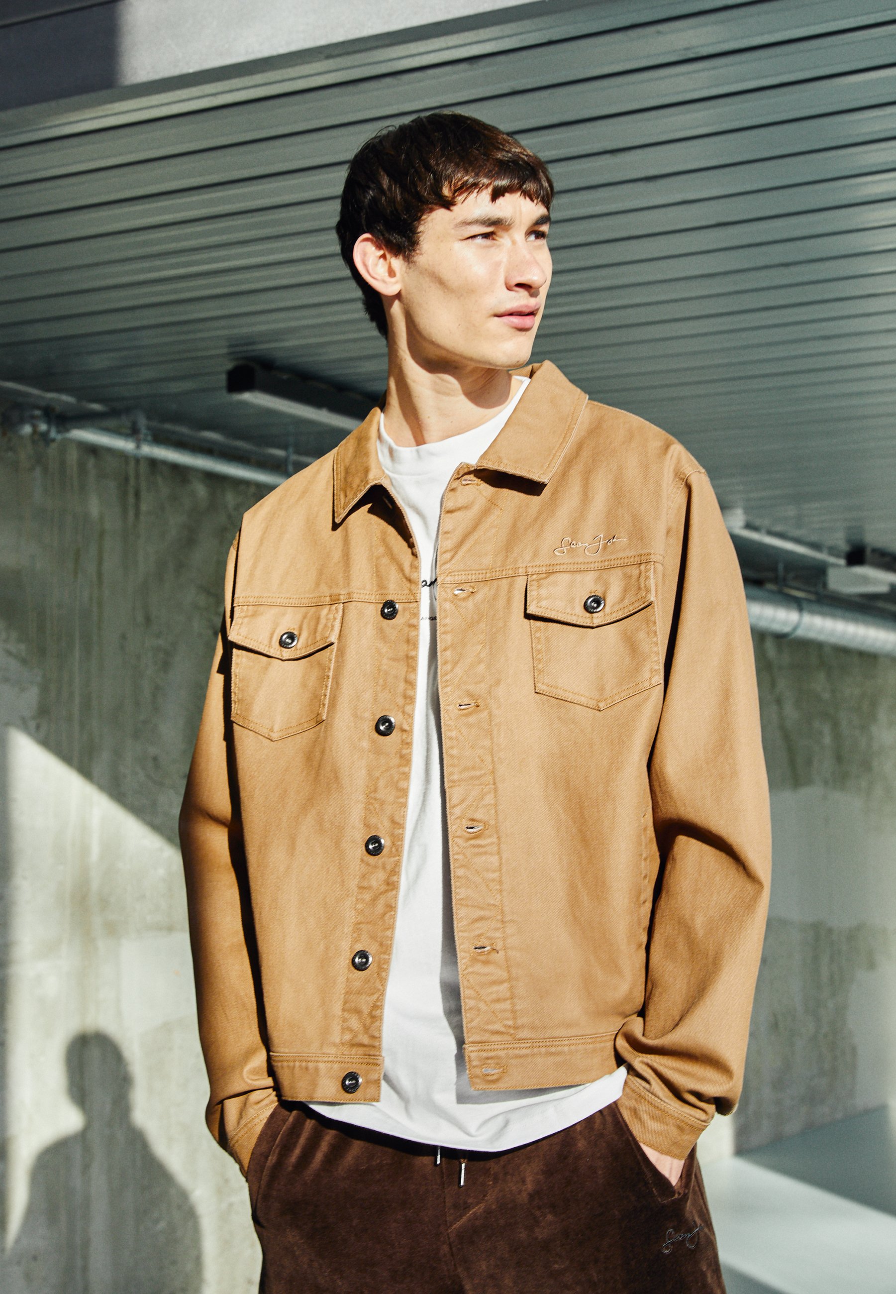 Sean John SCRIPT LOGO COATED - Denim 