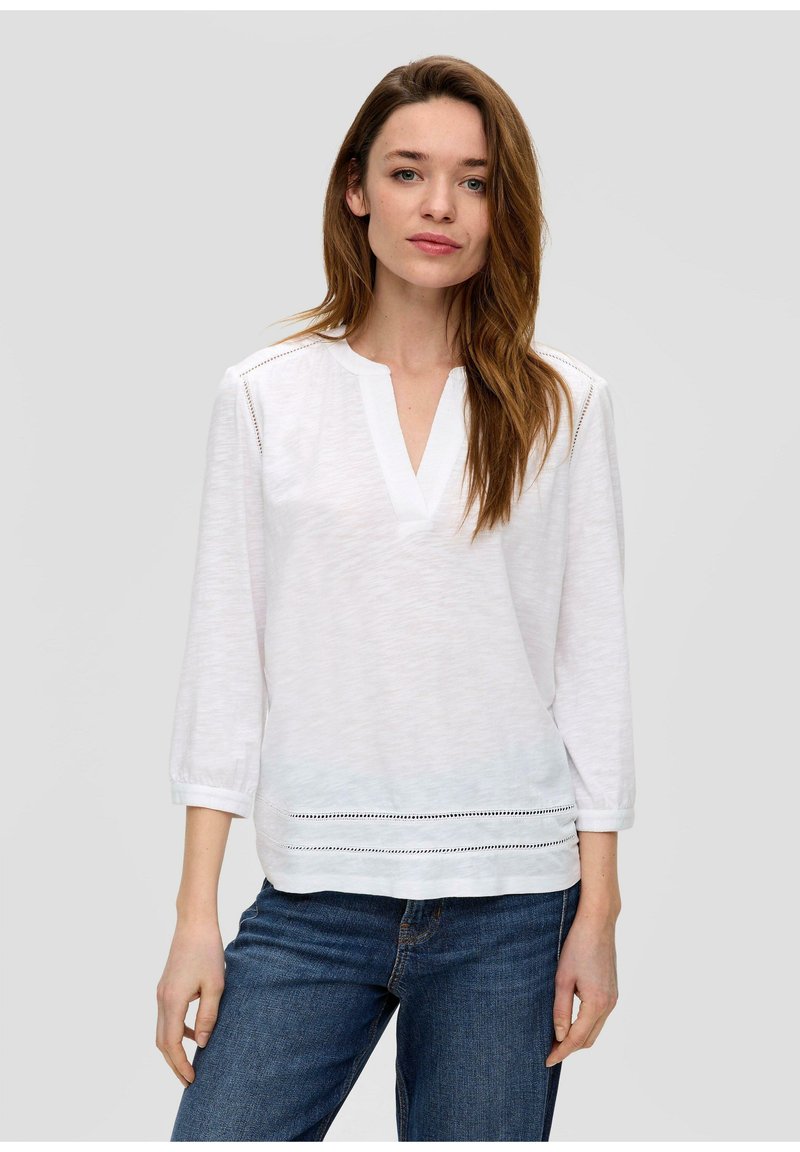 s.Oliver Langarmshirt - weiß