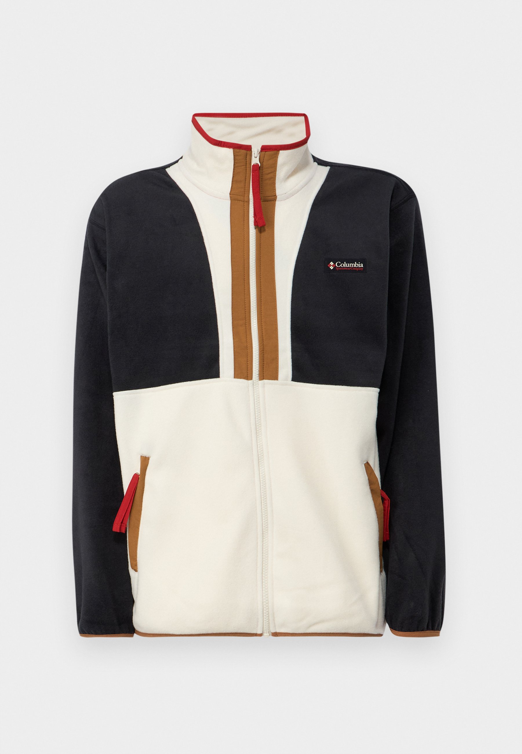 Columbia BACKBOWL™ II FULL ZIP - Fleece jacket - black/chalk/black