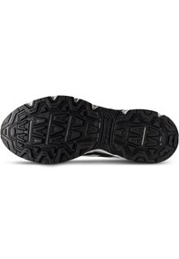 Musta kummist kinga tallaga, millel on sügavad tallad, millele on kujundatud zigzag-mustrid, et tagada haakumine. Silmatorkavad siledad servad ja tekstuuriga aktsendid.