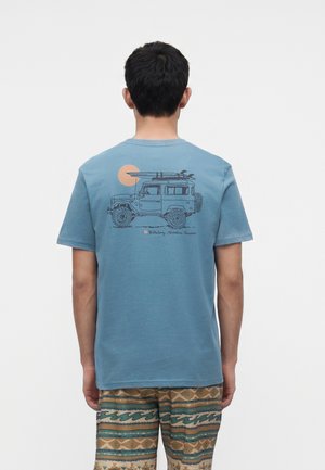 Billabong, MAKING TRACKS UNISEX - Μπλουζάκι με στάμπα - vintage blue
