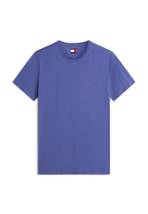 Tommy Jeans, FLAG EXTRA SLIM UNISEX - T-shirts basic - blue storm