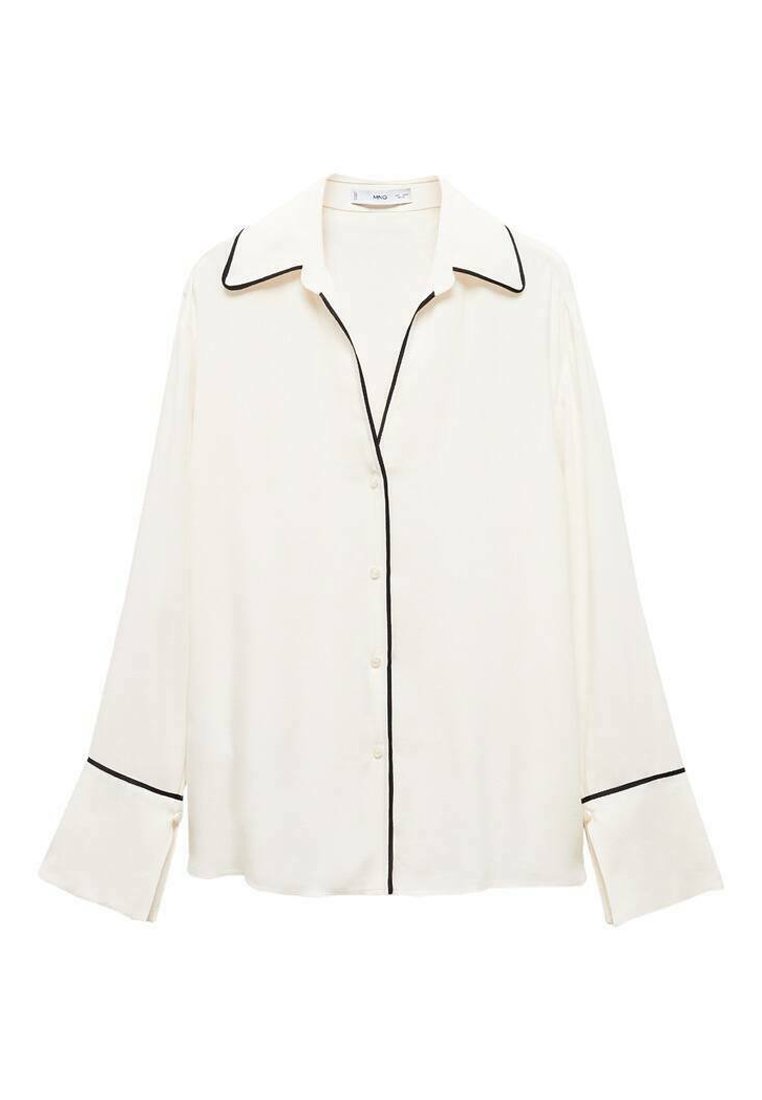 Mango Overhemdblouse crème Mango Overhemdblouse crème