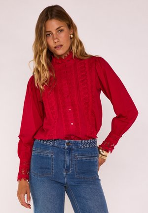 DALILA BRODERIE - Blouse - rouge