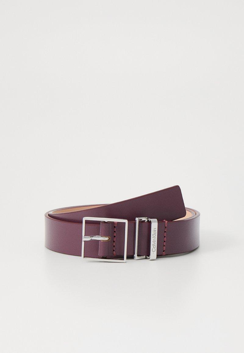 Calvin Klein MUST SQUARE BUCKLE BELT  - Öv - vineyard wine