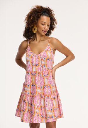 Shiwi JOAH PAISLEY - Vapaa-ajan mekko - orange mykonos paisley