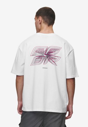 LEXING OVERSIZED TEE UNISEX - Print T-shirt - white