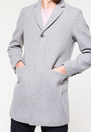 Kurzmantel - mottled light grey
