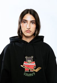 Grimey BOXY THE LOWER DEPTHS - Jersey con capucha - black