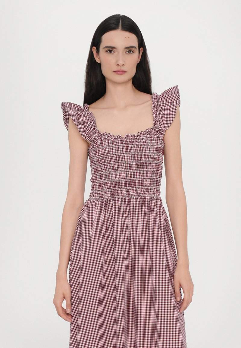 Faithfull the brand EUDORA MIDI DRESS - Maxi dress - deep red/red - Zalando
