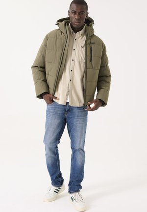 Winterjacke - fresh olive