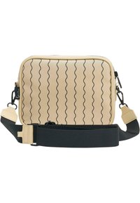 Karl Kani SIGNATURE ZICZAC PINSTRIPEMESSENGER - Taška s příčným popruhem - off white