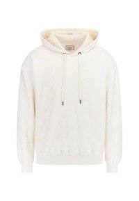 EMBOSSED BONDED VELV - Sudadera - weiß