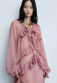 Mango ROYAL - Dolga obleka - pink