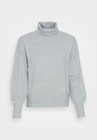PCCAVA HIGH NECK - Camisola - light grey melange